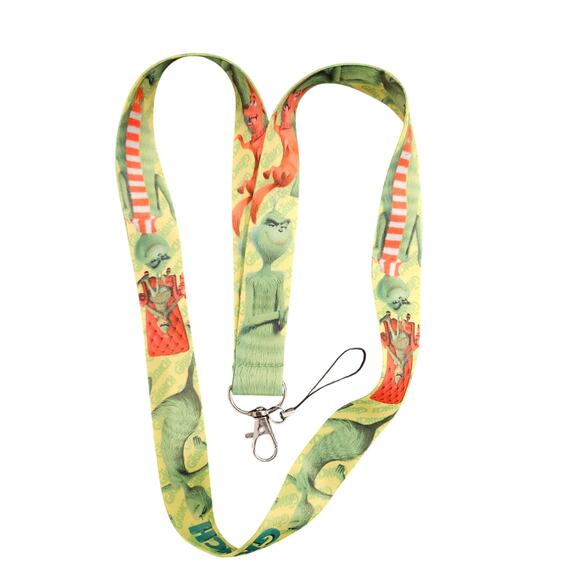 🎄 The Grinch & Max Christmas Lanyard Holiday Keychain Strap Christmas Gift💚 - Picture 5 of 6